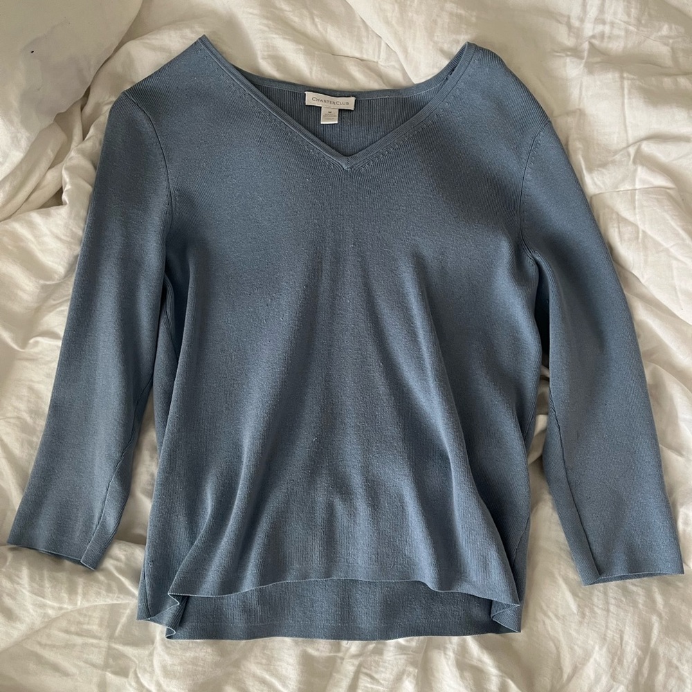 Classic Blue Long Sleeve from Charter Club.